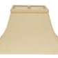 HomeRoots 12" Rectangle Bell No Slub Lampshade in Slate Grey Finish