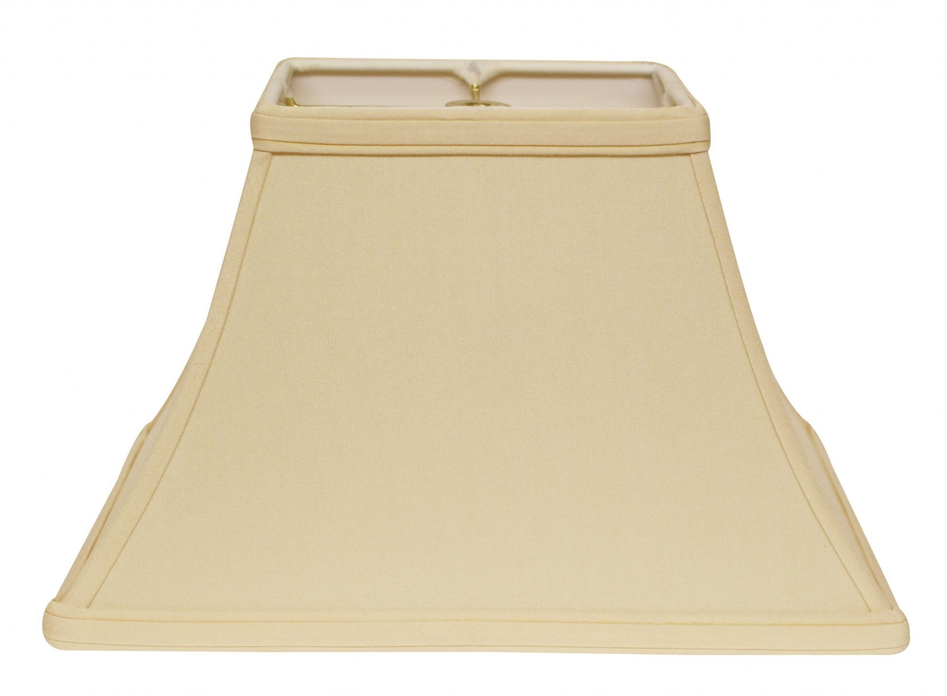 HomeRoots 12" Rectangle Bell No Slub Lampshade in Slate Grey Finish