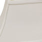 HomeRoots 12" Rectangle Bell No Slub Lampshade in White Finish