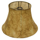 HomeRoots 12" Shallow Drum Parchment Lampshade in Antique Parchment Finish