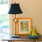HomeRoots 12" Slanted Bell Paperback Shantung Lampshade in Black Finish