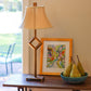 HomeRoots 12" Slanted Bell Paperback Shantung Lampshade in Vintage Gold Finish