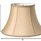 HomeRoots 12" Slanted Bell Paperback Shantung Lampshade in Vintage Gold Finish