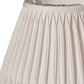 HomeRoots 12" Slanted Bell Smocked Paperback Shantung Lampshade in Cream Finish