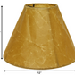 HomeRoots 12" Slanted Empire Crinkle Oil Paper Lampshade in Brown Finish