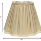 HomeRoots 12" Slanted Fancy Square Shantung Lampshade in Pearl Grey Finish