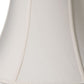 HomeRoots 12" Slanted Oval Paperback Shantung Lampshade in Cream Finish