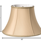 HomeRoots 12" Slanted Oval Paperback Shantung Lampshade in Vintage Gold Finish
