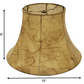 HomeRoots 12" Slanted Softback Lampshade With Antique Parchment Finish