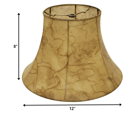 HomeRoots 12" Slanted Softback Lampshade With Antique Parchment Finish