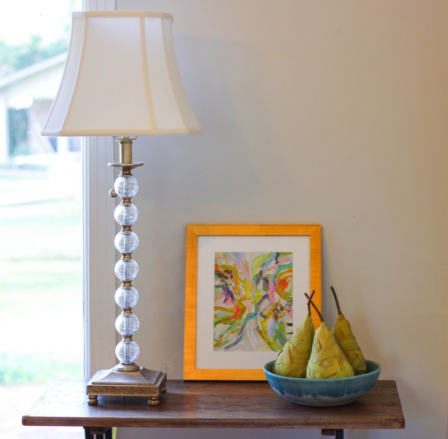 HomeRoots 12" Slanted Square Bell Monay Shantung Lampshade in White Finish