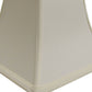 HomeRoots 12" Square Bell No Slub Lampshade in Ivory Finish