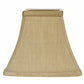 HomeRoots 12" Square Bell No Slub Lampshade in Pale Brown Finish