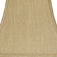 HomeRoots 12" Square Bell No Slub Lampshade in Pale Brown Finish