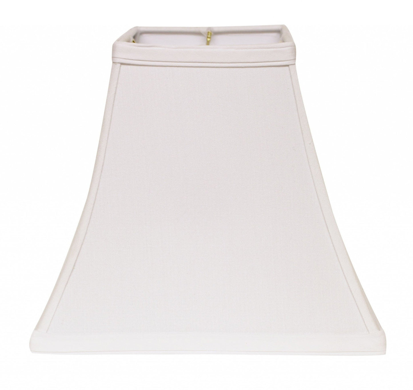 HomeRoots 12" Squre Bell No Slub Lampshade in White Finish