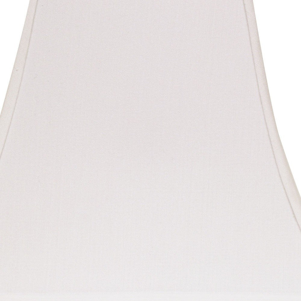 HomeRoots 12" Squre Bell No Slub Lampshade in White Finish