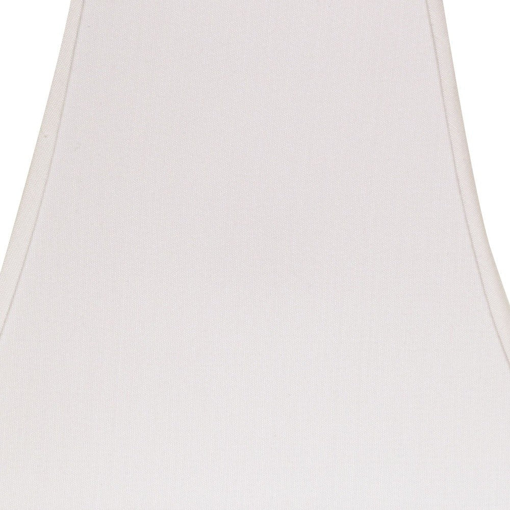 HomeRoots 12" Squre Bell No Slub Lampshade in White Finish