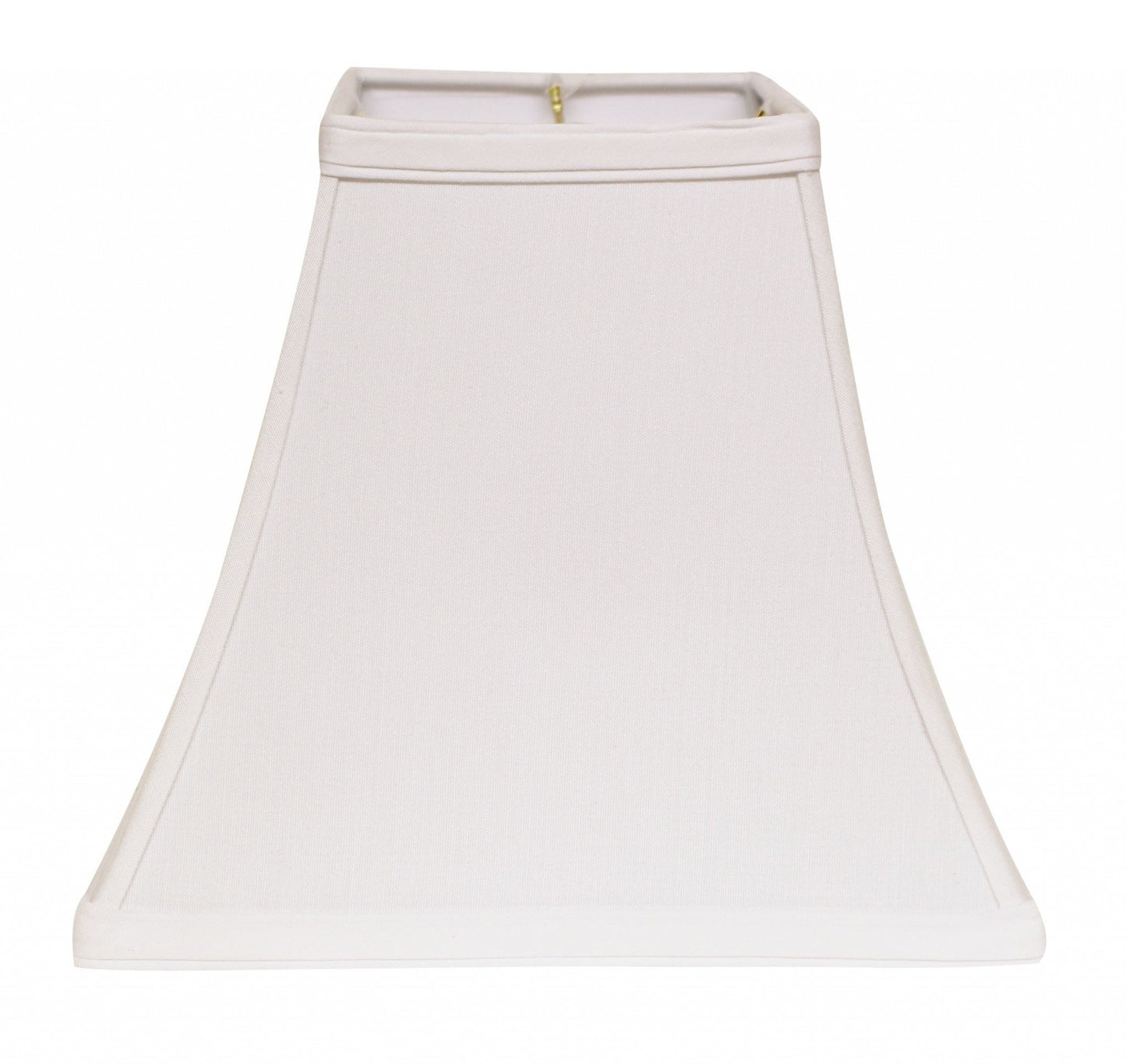 HomeRoots 12" Squre Bell No Slub Lampshade in White Finish