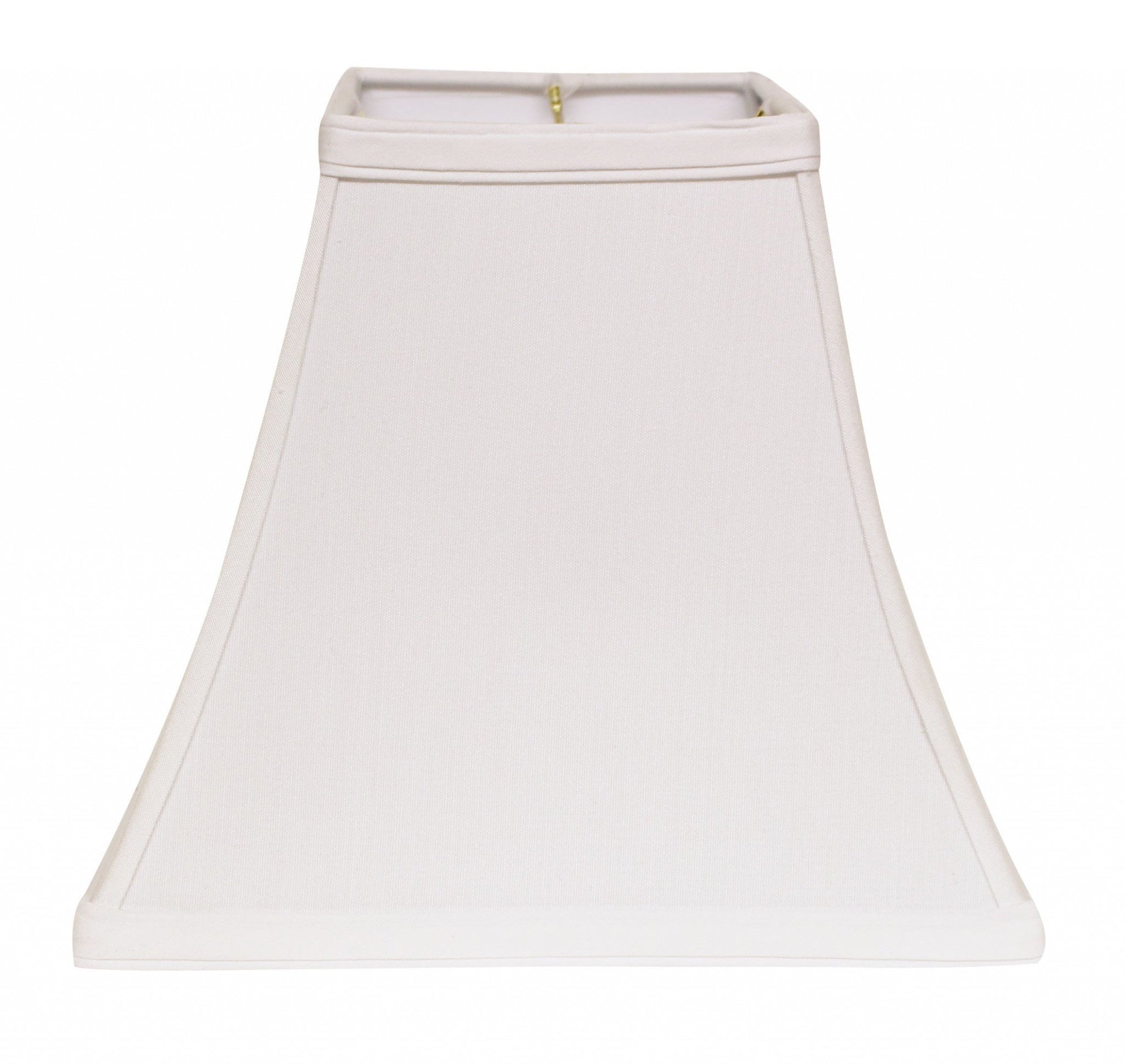 HomeRoots 12" Squre Bell No Slub Lampshade in White Finish