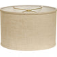 HomeRoots 12" Throwback Oval Linen Lampshade in Light Wheat Finish