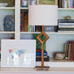 HomeRoots 12" Throwback Oval Linen Lampshade in White Finish