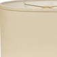 HomeRoots 12" Throwback Oval No Slub Lampshade in Ivory Finish