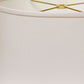 HomeRoots 12" Throwback Oval No Slub Lampshade in White Finish