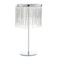 HomeRoots 12" x 12" x 23" Metal Table Lamp In Chrome Finish