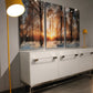 HomeRoots 12" x 12" x 73" Carbon Floor Lamp in Yellow Finish