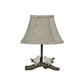 HomeRoots 13" Bedside Table Lamp With Tan Empire Shade and Brown Finish
