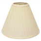 HomeRoots 13" Deep Cone Broadcloth Lampshade in Ivory Finish
