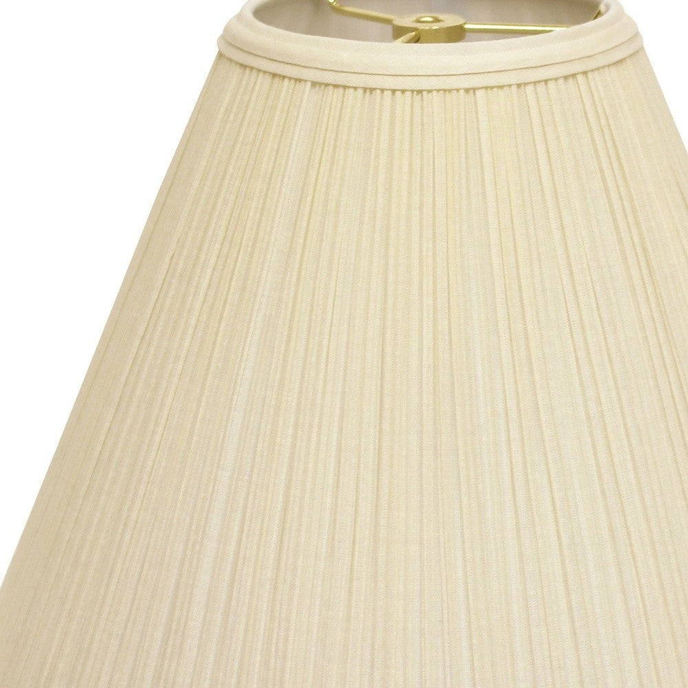 HomeRoots 13" Deep Cone Broadcloth Lampshade in Ivory Finish