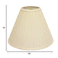 HomeRoots 13" Deep Cone Broadcloth Lampshade in Ivory Finish