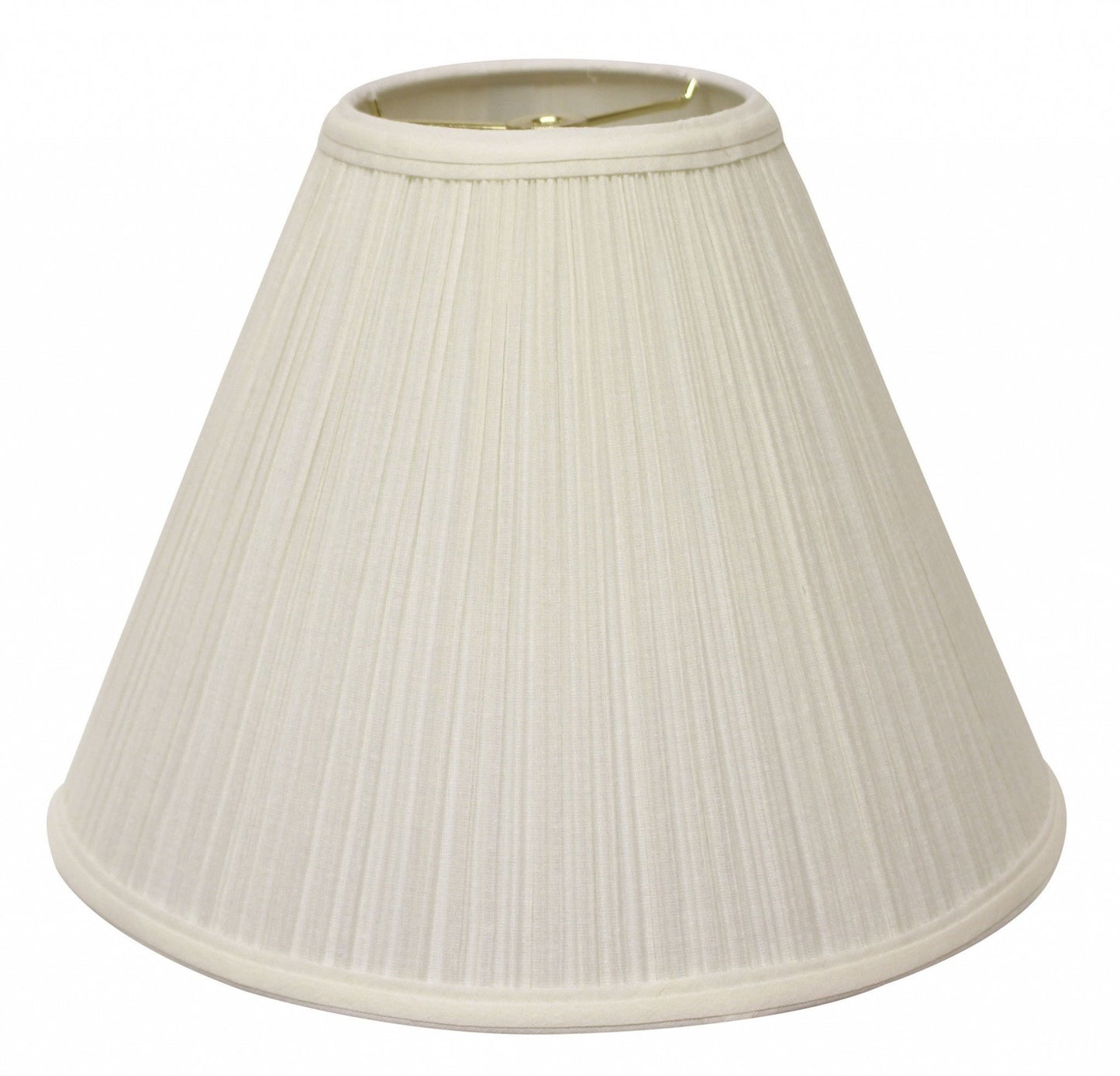 HomeRoots 13" Deep Cone Broadcloth Lampshade in White Finish