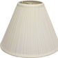 HomeRoots 13" Deep Cone Broadcloth Lampshade in White Finish