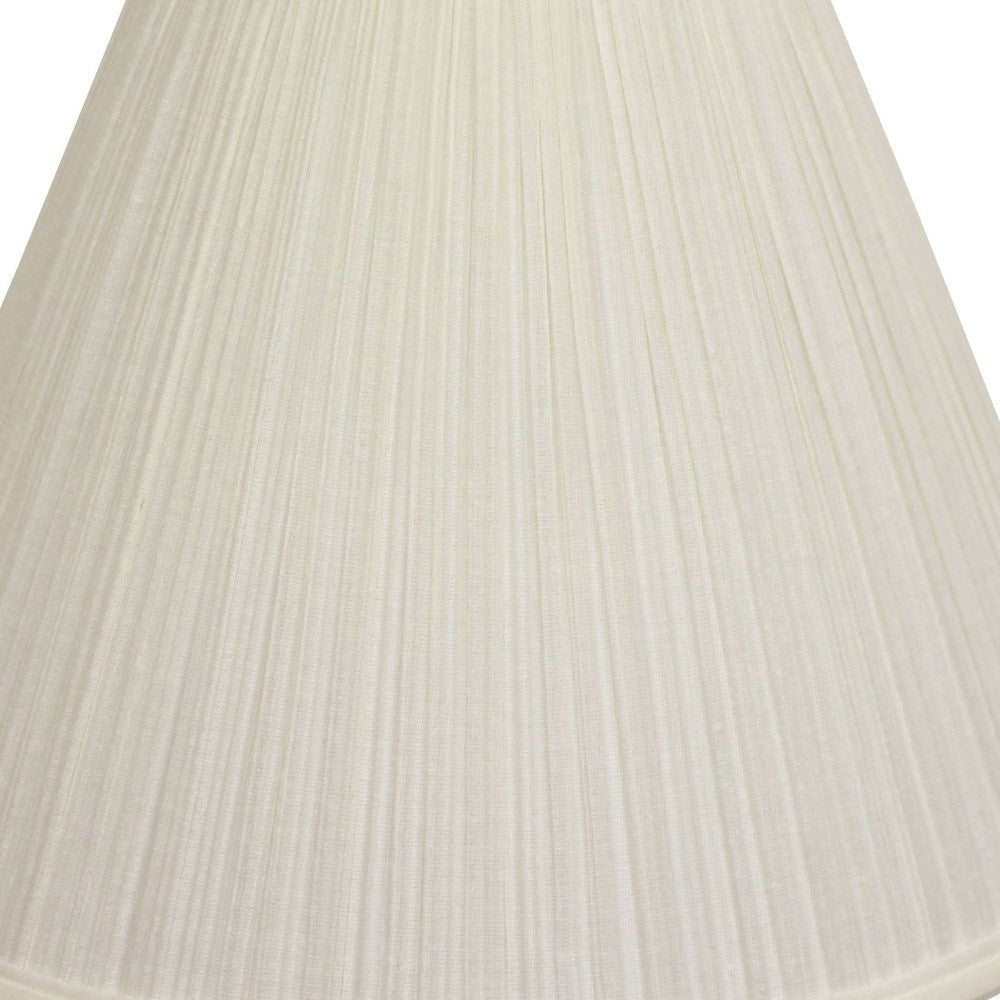 HomeRoots 13" Deep Cone Broadcloth Lampshade in White Finish