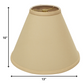 HomeRoots 13" Deep Cone No Slub Lampshade in Slate Grey Finish