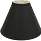 HomeRoots 13" Deep Cone Shantung Lampshade in Jet Black Finish