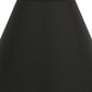 HomeRoots 13" Deep Cone Shantung Lampshade in Jet Black Finish