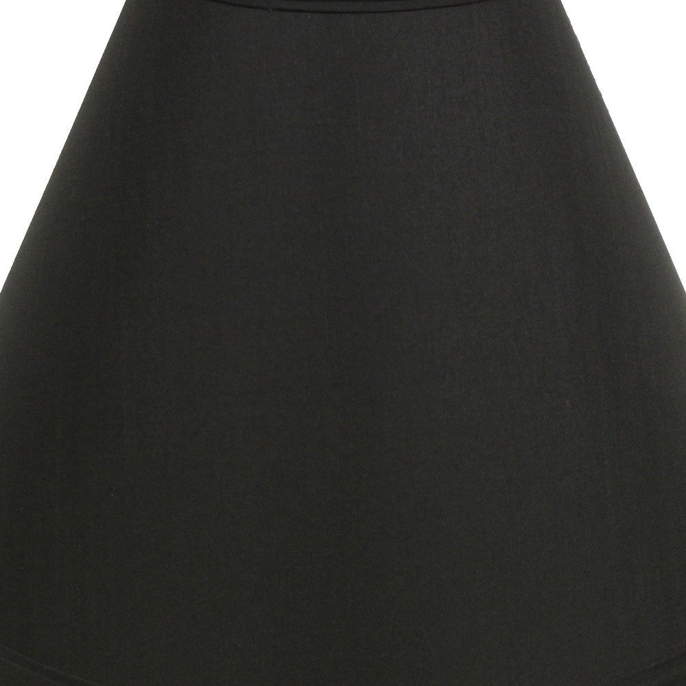 HomeRoots 13" Deep Cone Shantung Lampshade in Jet Black Finish