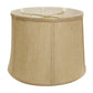 HomeRoots 13" Drum Throwback Burlap Lampshade With Golden Fiber Finish