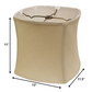 HomeRoots 13" Inherent Soft Box Paperback Pongee Silk Lampshade