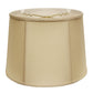HomeRoots 13" Inherent Throwback Drum Pongee Silk Lampshade With Natural Finish