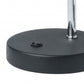HomeRoots 13" Metal Gooseneck Desk Lamp in Black and Silver Finish