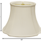 HomeRoots 13" Reversed Oval Monay Shantung Lampshade in White Finish