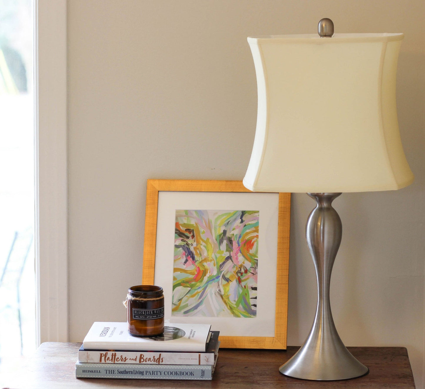 HomeRoots 13" Soft Box Paperback Pongee Silk Lampshade in Ivory Finish