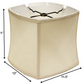 HomeRoots 13" Soft Box Paperback Pongee Silk Lampshade in Ivory Finish