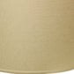 HomeRoots 13" Throwback Drum Linen Lampshade With Beige Parchment Finish
