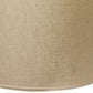 HomeRoots 13" Throwback Drum Linen Lampshade in Dark Wheat Finish