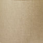 HomeRoots 13" Throwback Drum Linen Lampshade in Dark Wheat Finish